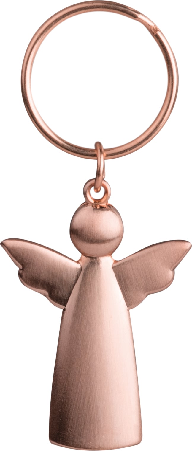 Brelok do kluczy Raeder anioł miedziany róż
