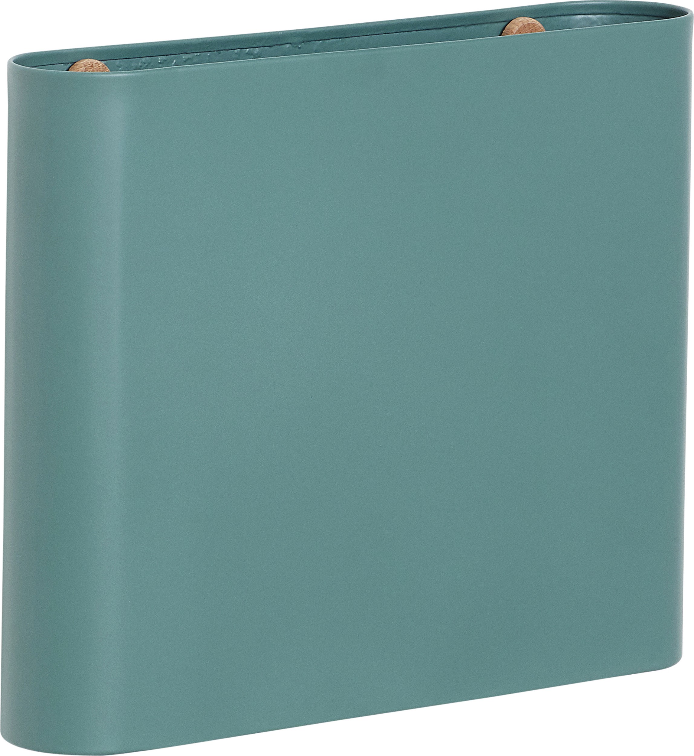 Gazetownik Hübsch zielony metalowy