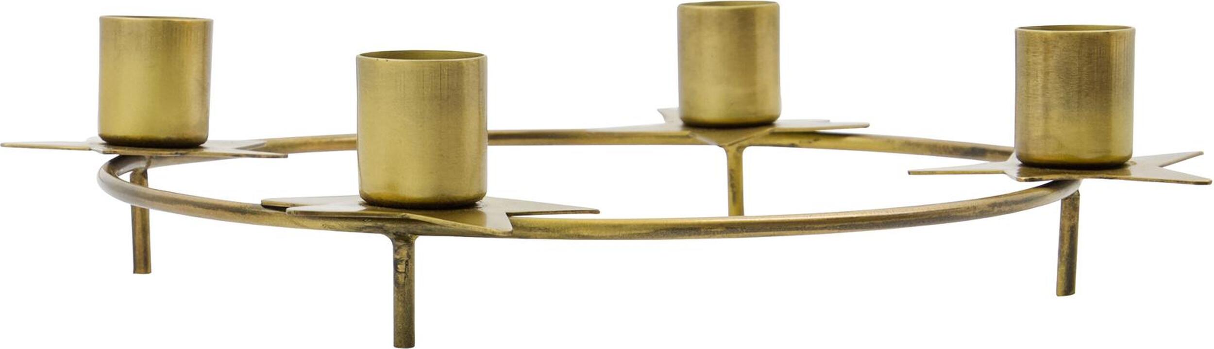 Świecznik Stage antyczny mosiądz