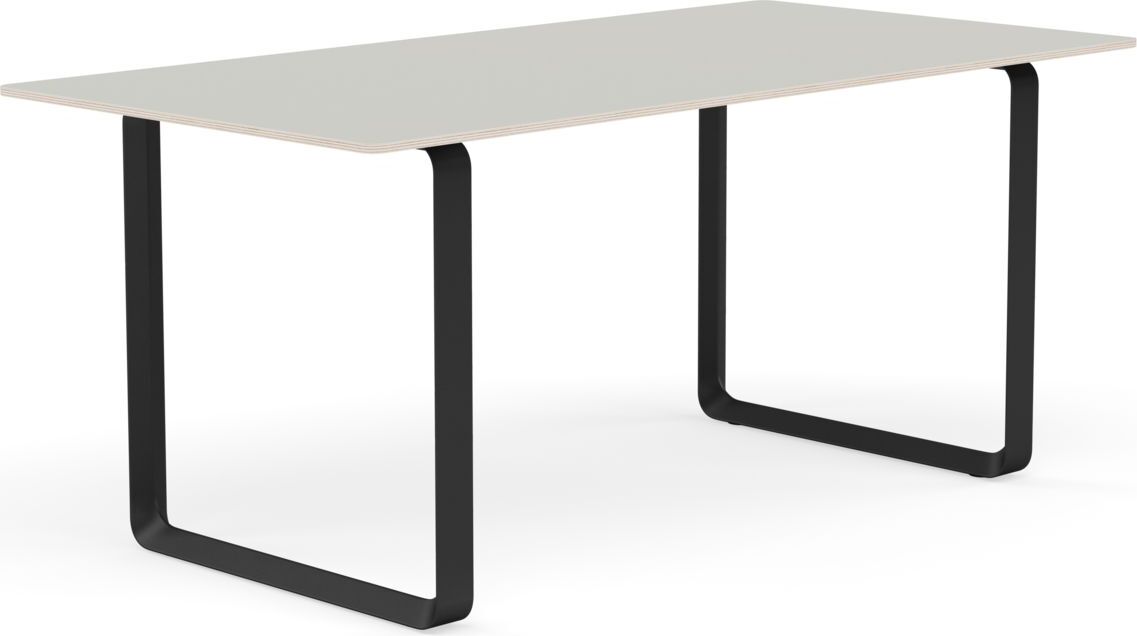 Stół Muuto 170 x 85 cm szary nogi czarne