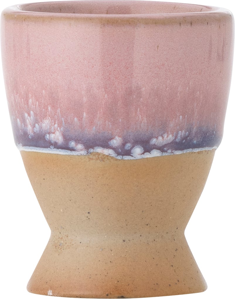 Kieliszek na jajko Paula różowo-brązowy