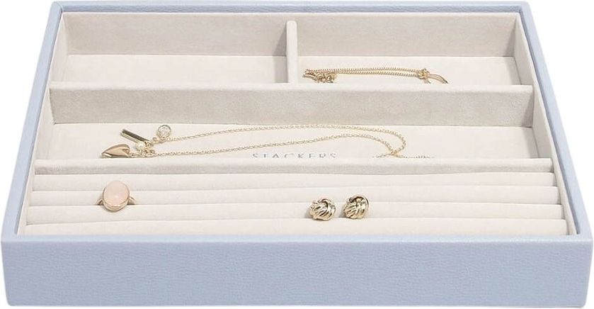 Szkatułka na biżuterię Stackers 4 komorowa classic lawendowa