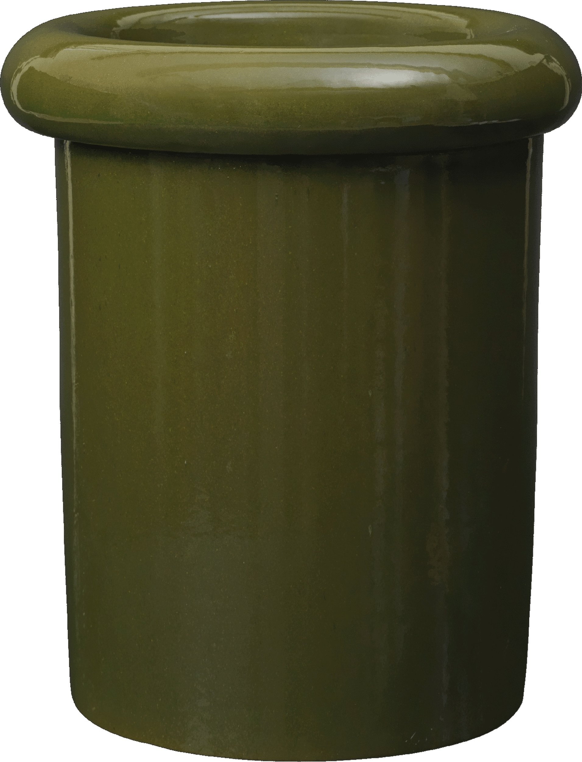 Doniczka z podstawką Rollo 36 cm zielony mech