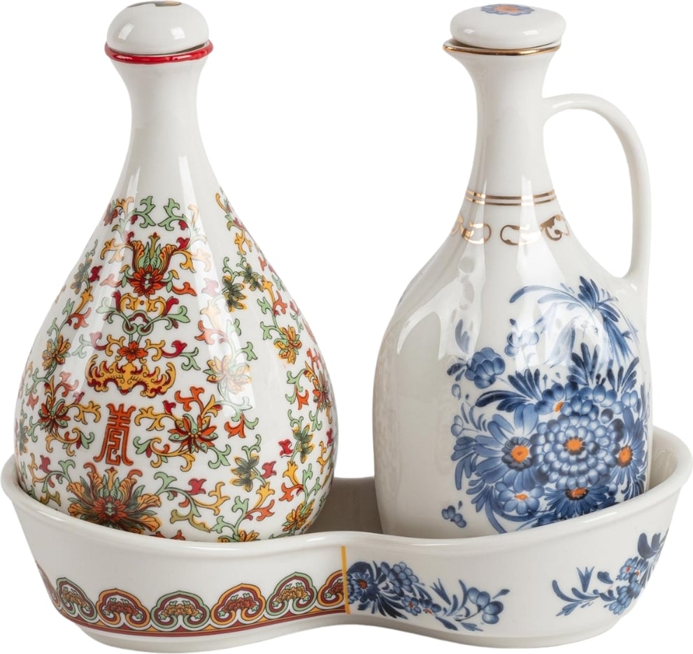 Dozowniki do oliwy i octu Hybrid Thelme z podstawką 3 el.