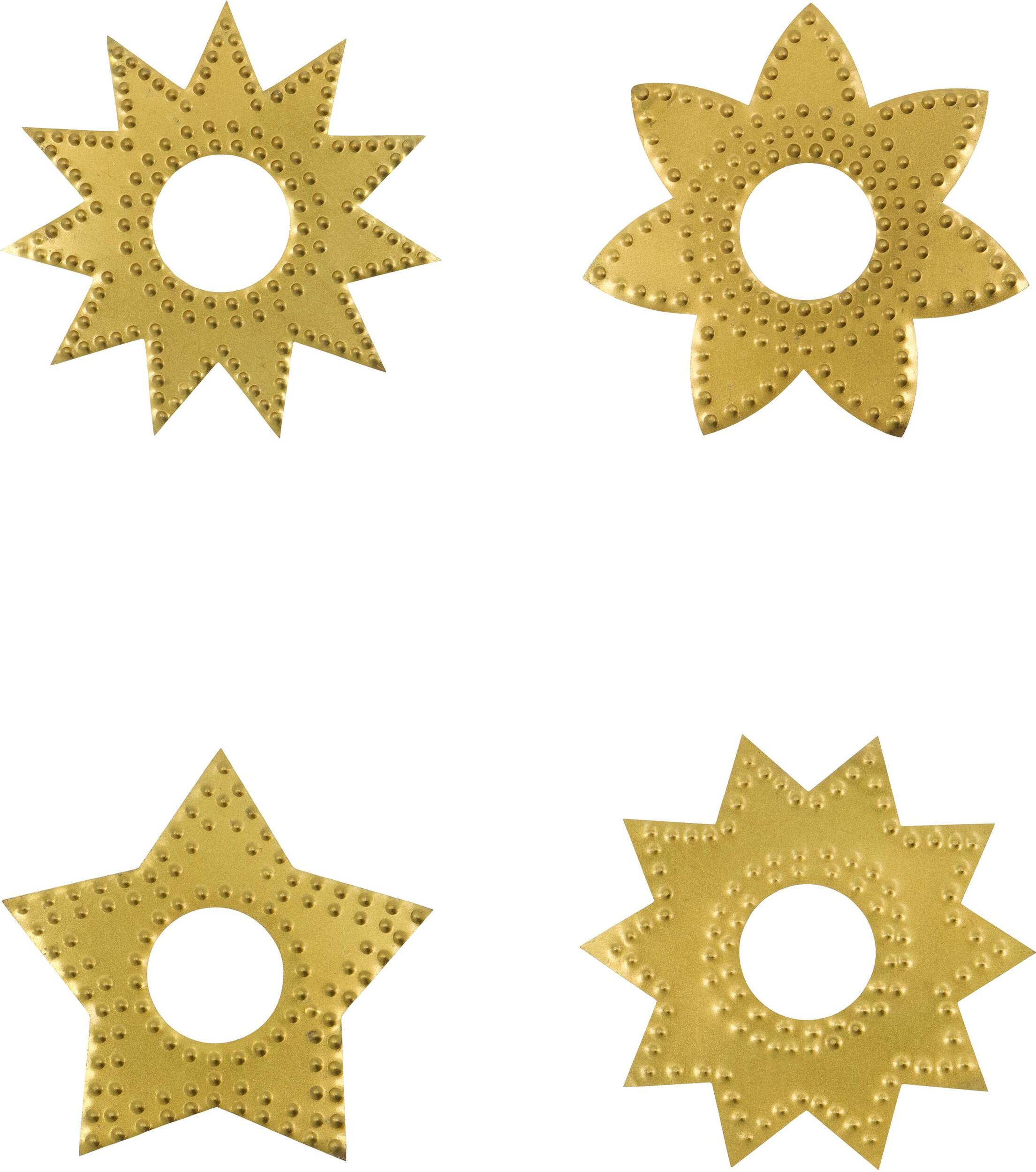 Nakładki na świece Ring antyczny mosiądz 4 szt.