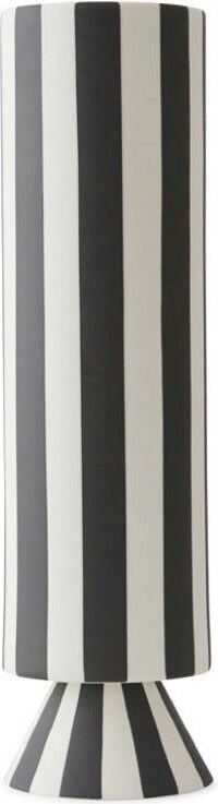 Wazon Toppu 31 cm czarno-biały