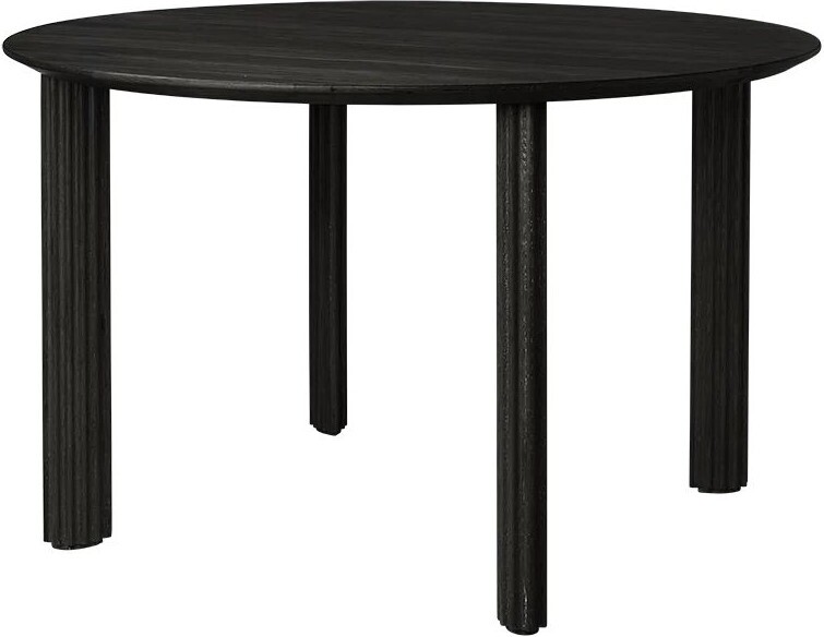 Stół Comfort Circle Rippled czarny dąb