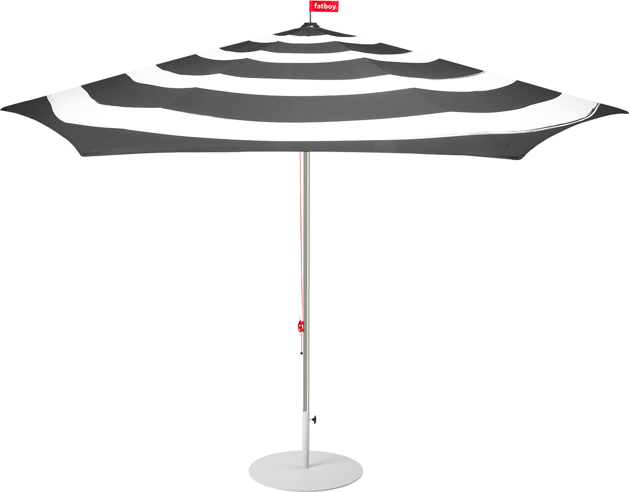 Parasol ogrodowy Stripesol antracytowy z jasnoszarym stojakiem