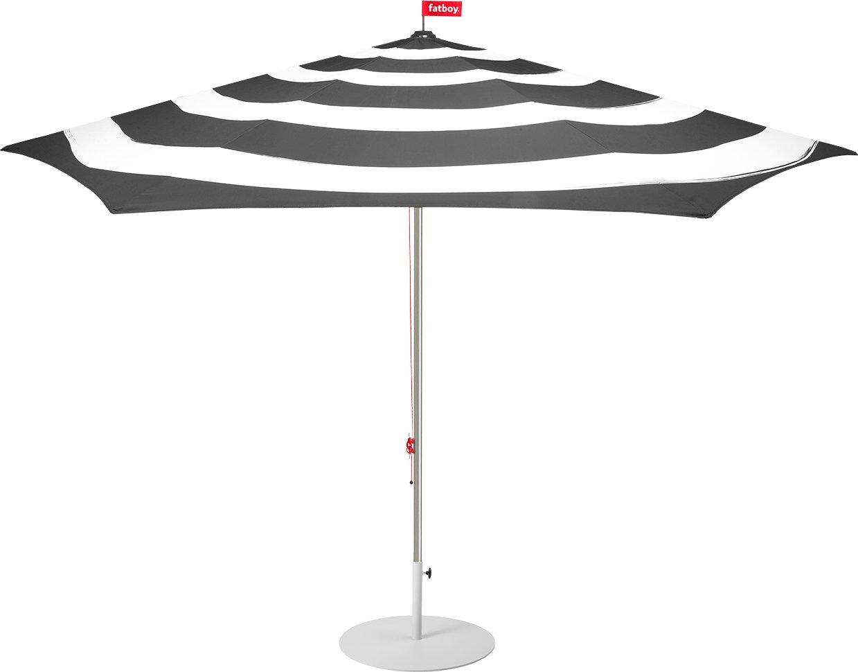 Parasol ogrodowy Stripesol antracytowy z jasnoszarym stojakiem
