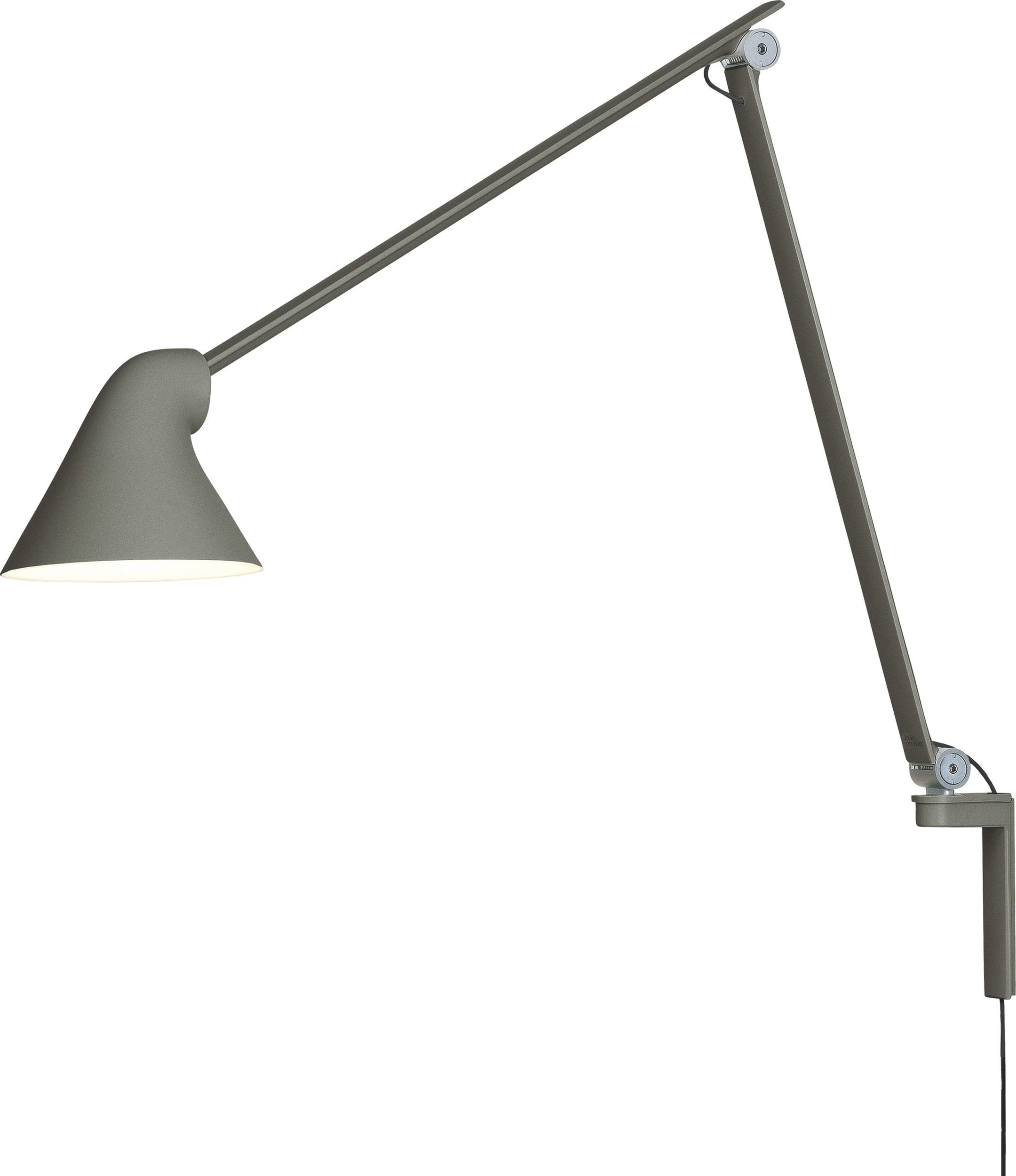 Kinkiet na wysięgniku NJP LED 3000 K ciemnoszary