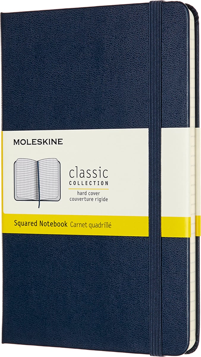 Notes w kratkę Moleskine Classic M 208 stron szafirowy twarda oprawa
