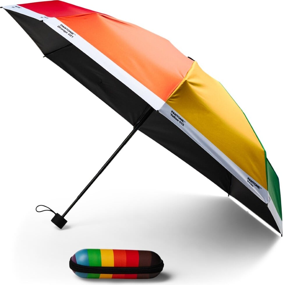 Parasolka Pantone Travel tęczowa z etui