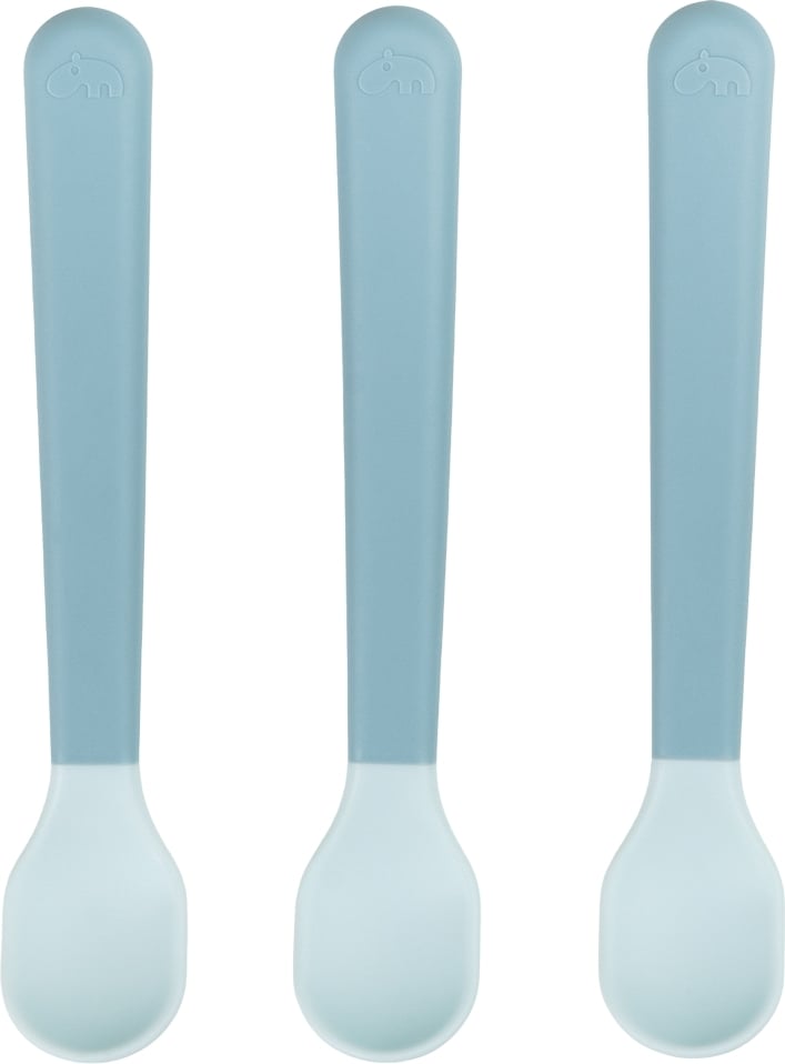 Łyżeczki dla niemowląt Foodie niebieskie 3 szt.