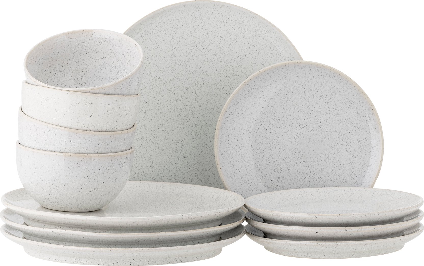 Zestaw obiadowy Addison biały 12 el.