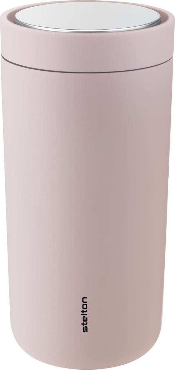 Kubek termiczny To-Go Click 400 ml jasnoróżowy z podwójnej stali