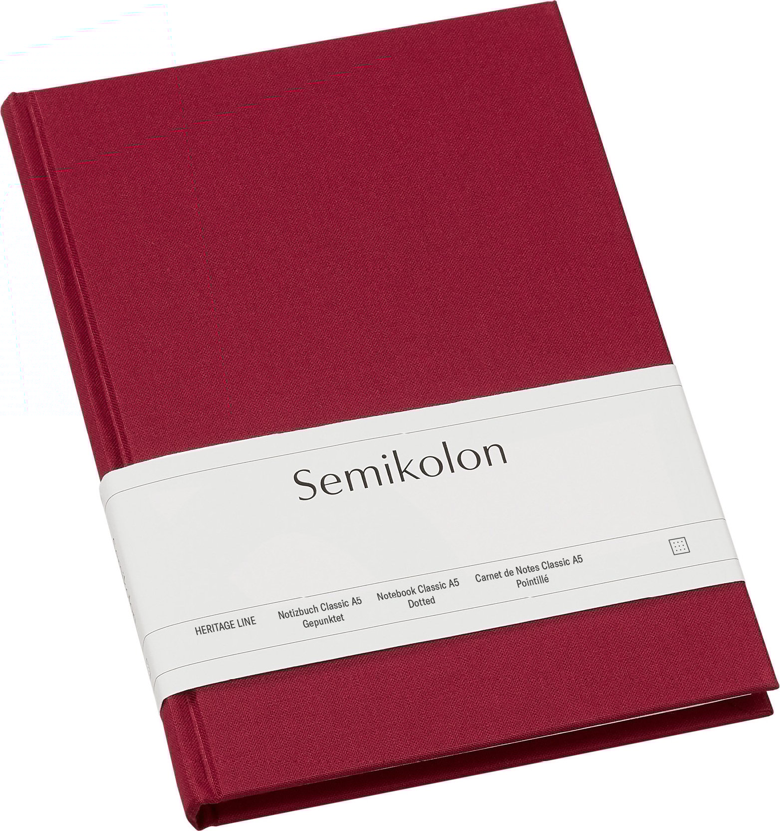 Notes w kropki Uni Classic A5 burgundowy