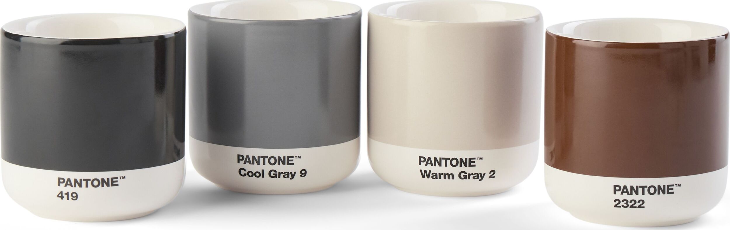Kubki termiczne Pantone 190 ml kolory ziemi 4 szt.