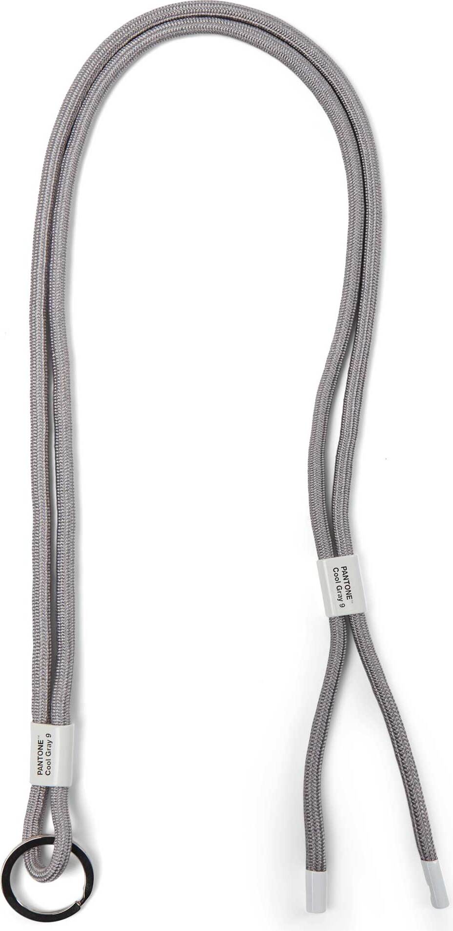 Smycz do kluczy Pantone szara regulowana