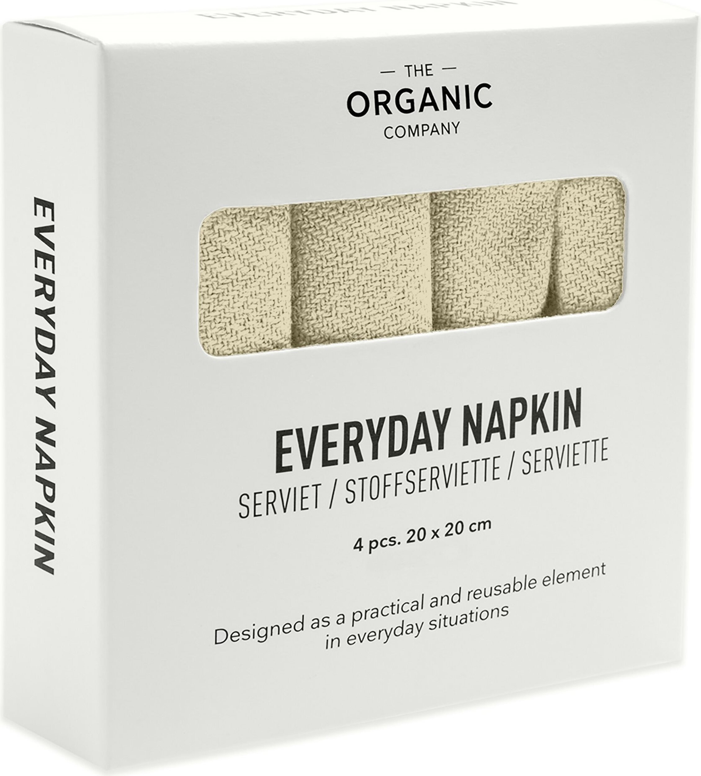 Serwetki Everyday 20 x 20 cm jasnożółte 4 szt.