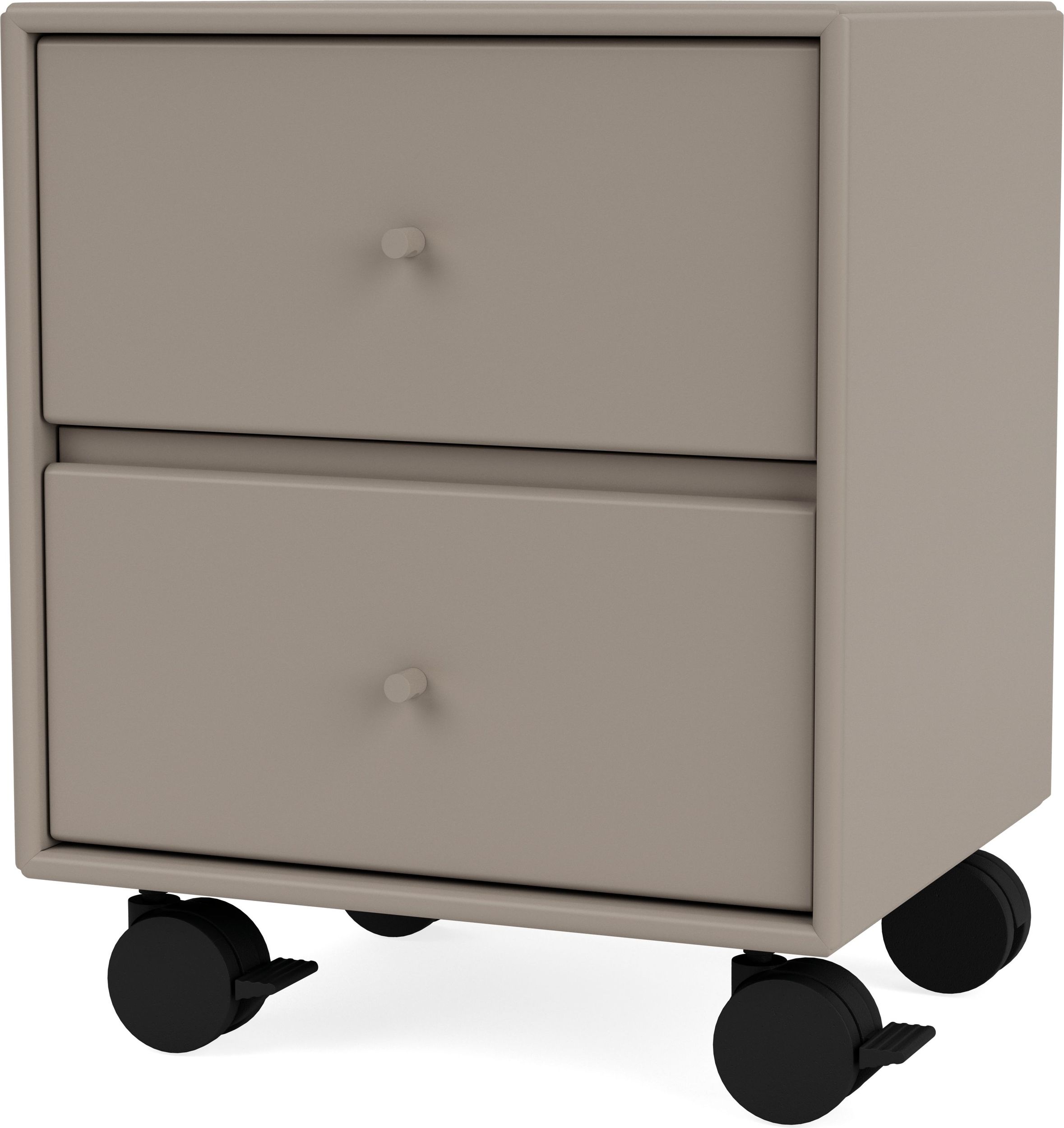 Szafka nocna Drift truflowa na kółkach