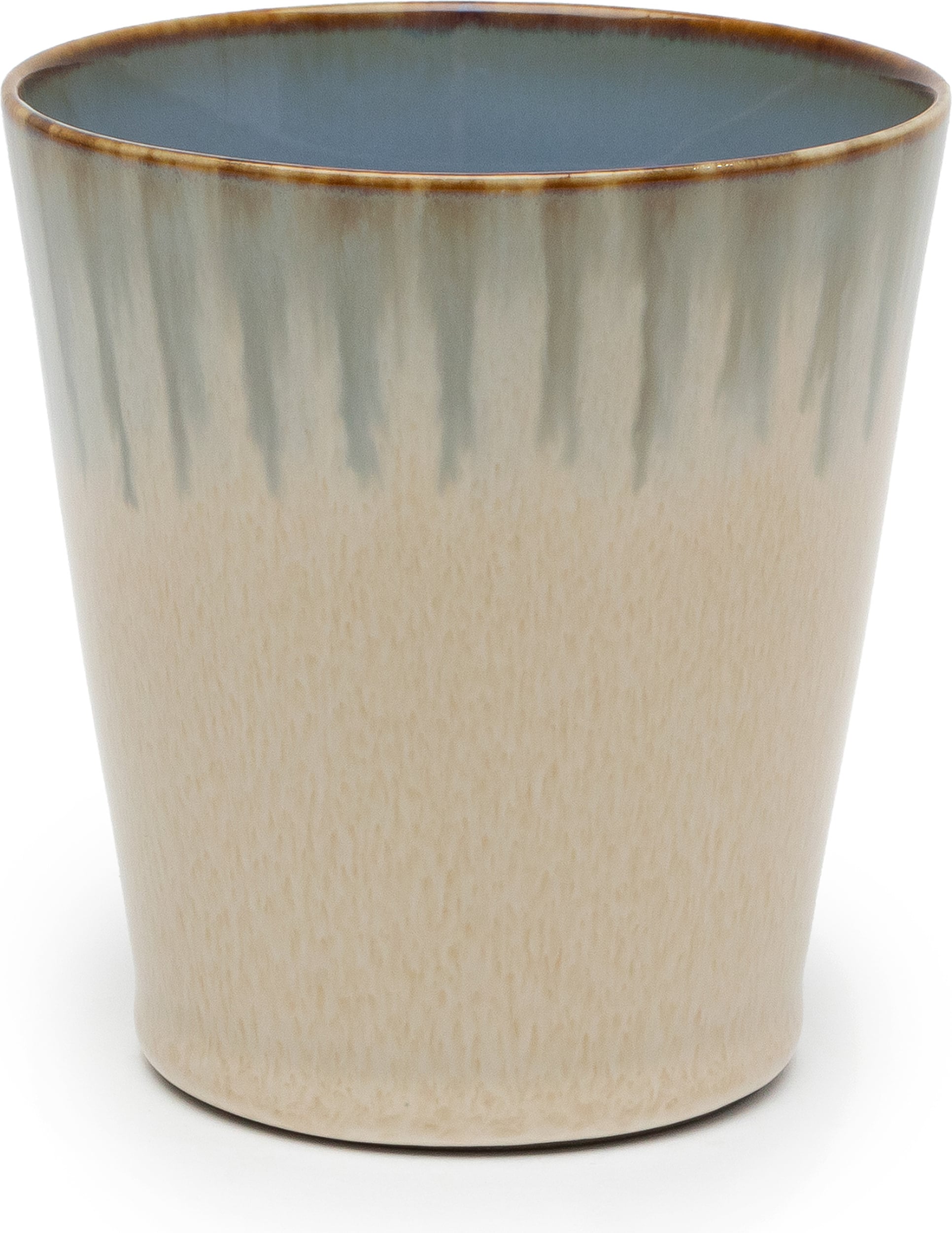 Kubek Terres de Rêves 340 ml beżowo-niebieski