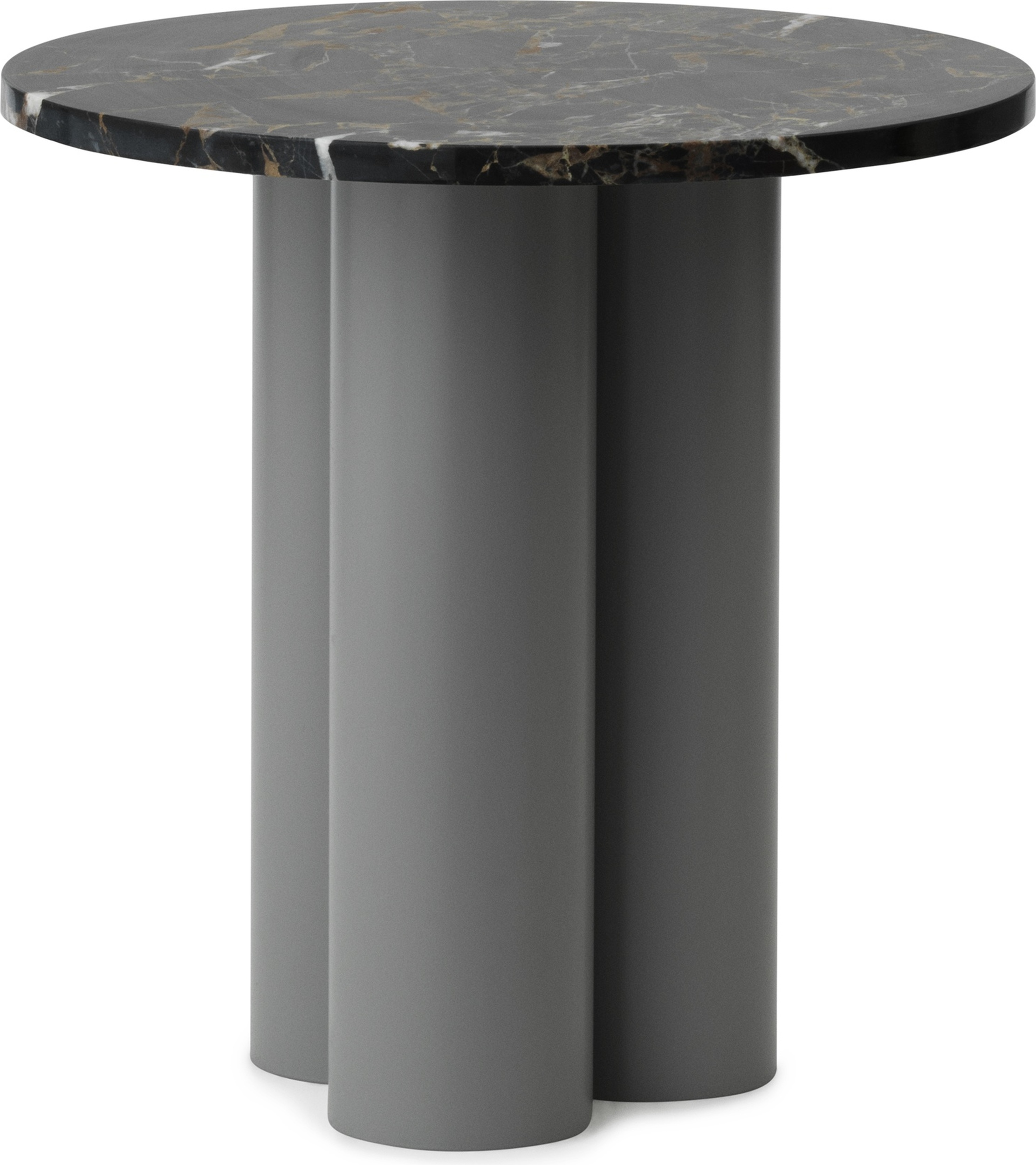 Stolik Dit Portoro Gold na szarych nogach