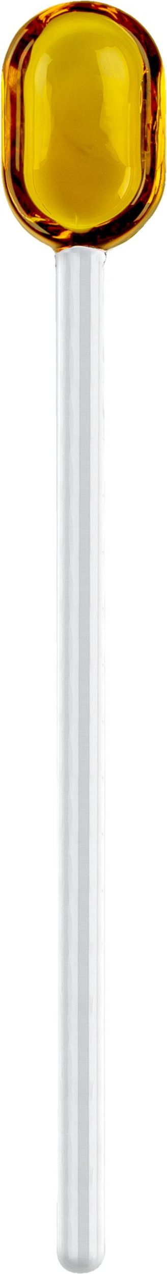 Łyżeczka Muurla 15,5 cm żółta szklana