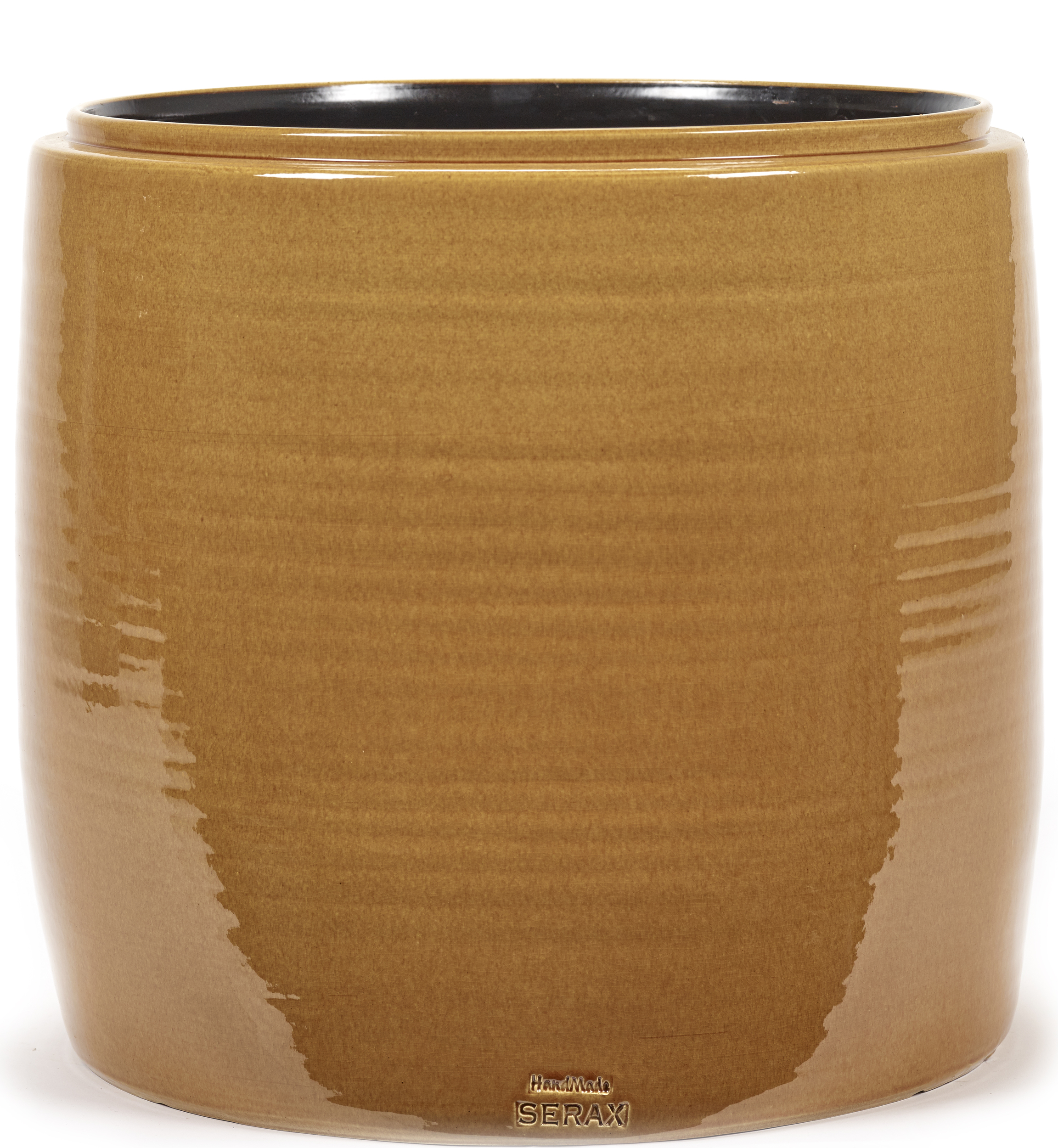 Osłonka na doniczkę Glazed Shades 38 cm miodowa