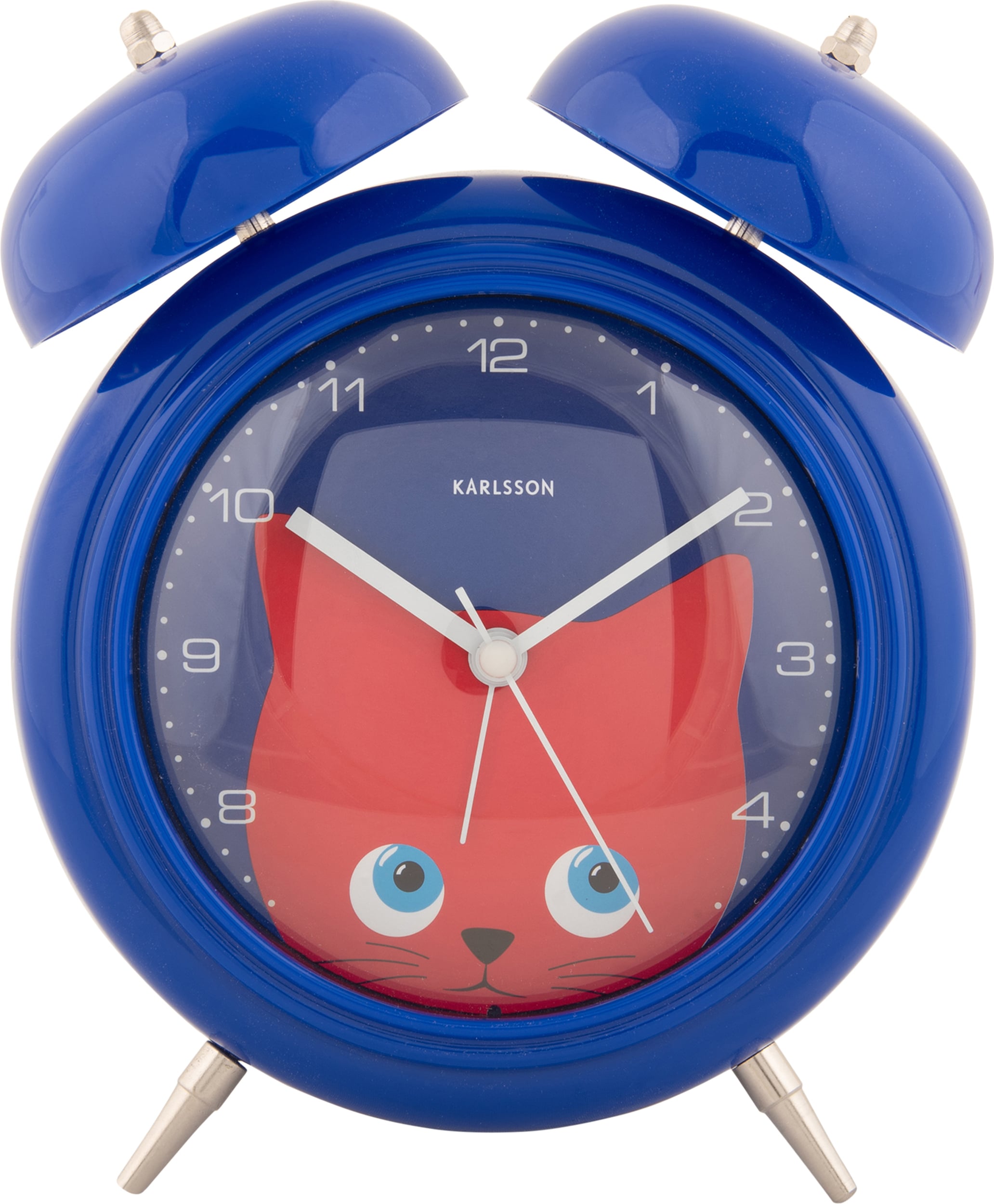 Budzik Peekaboo Cat ciemnoniebieski