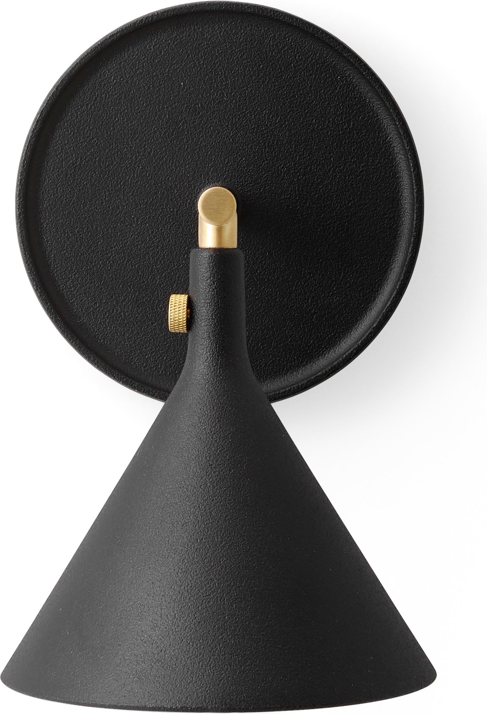 Kinkiet Cast czarny z dyfuzorem rozpraszającym światło