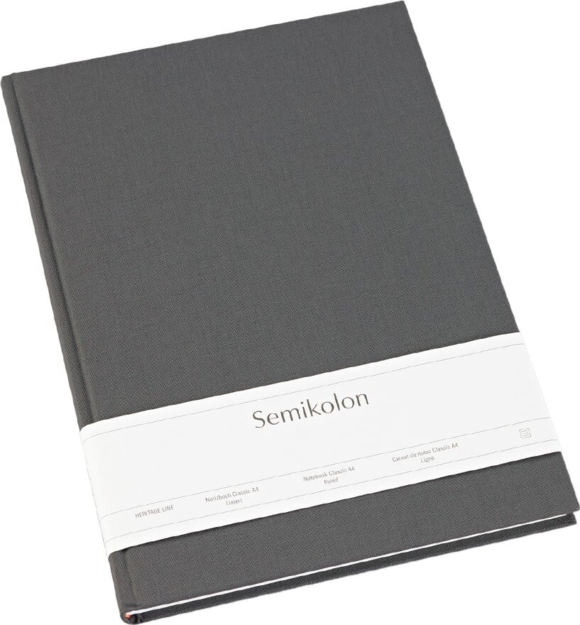 Notes w linię Uni Classic A4 ciemnoszary