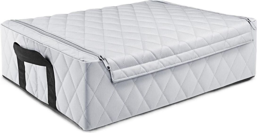 Pojemnik uniwersalny Storagebox Low jasnoszary pikowany