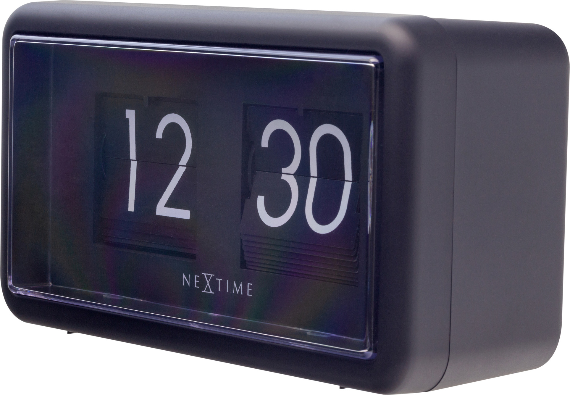 Zegar ścienny lub stołowy Small Flip czarny