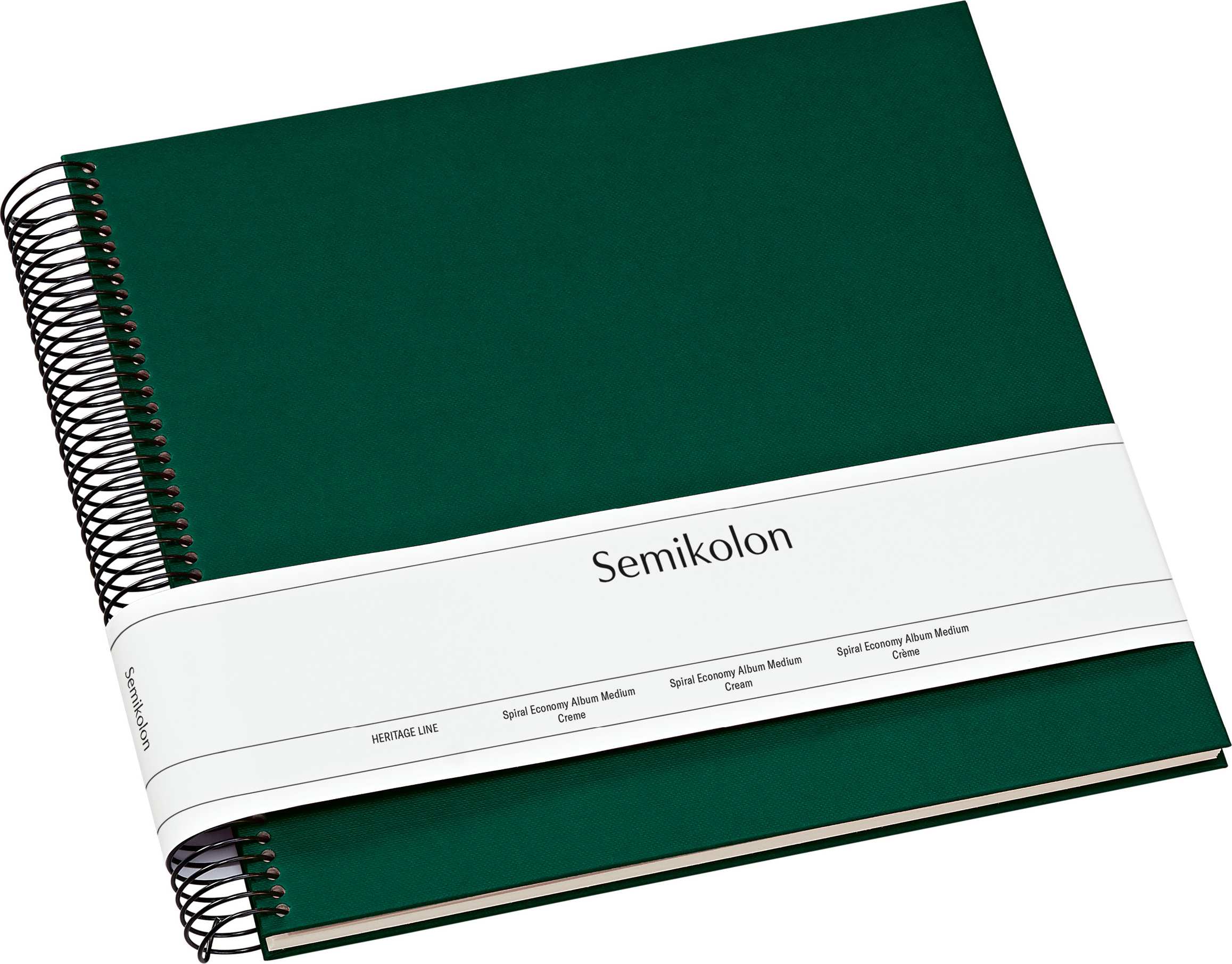 Album na zdjęcia Uni Economy średni ciemnozielony z białymi kartami