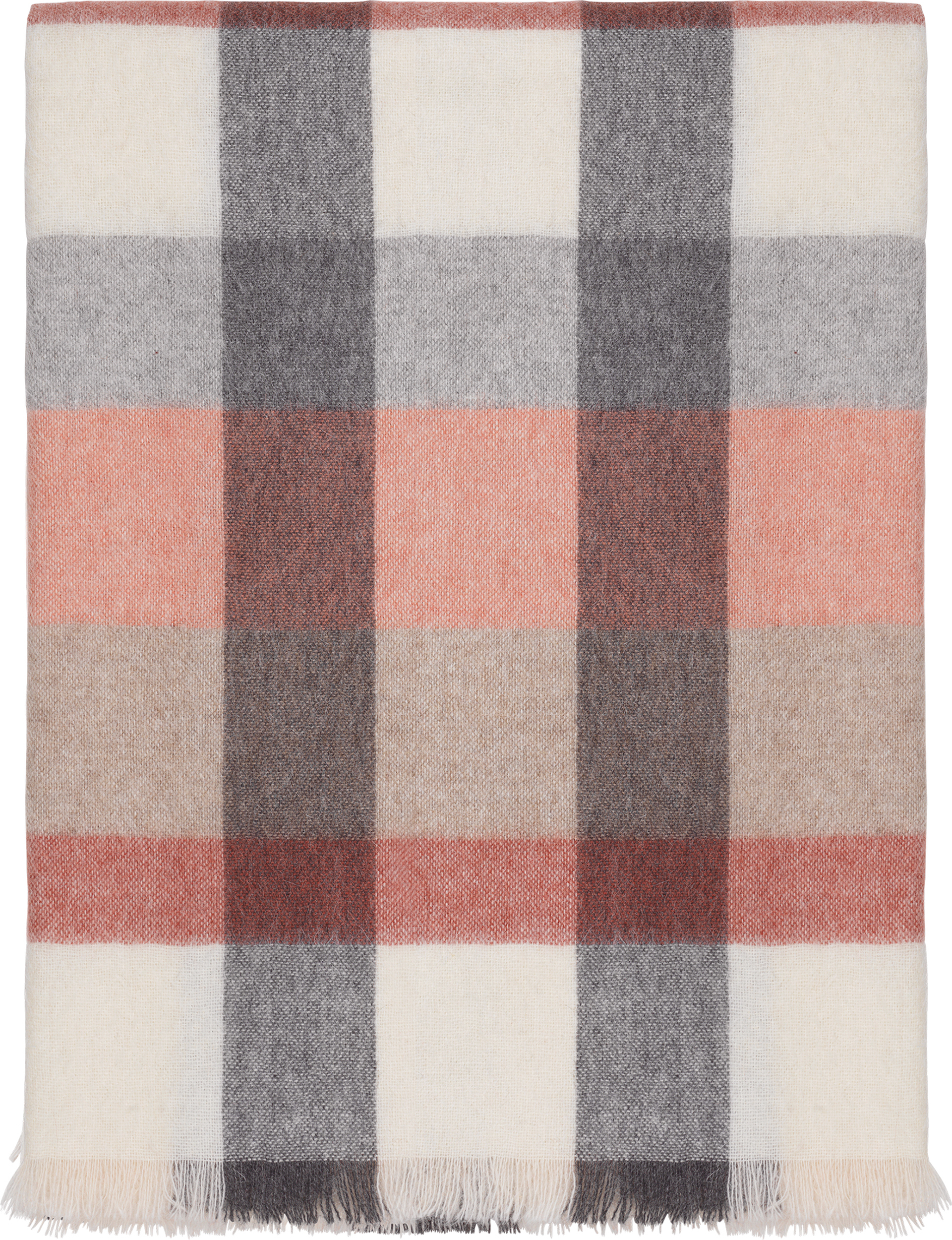 Koc Intersection 130 x 190 cm szaro-czerwony