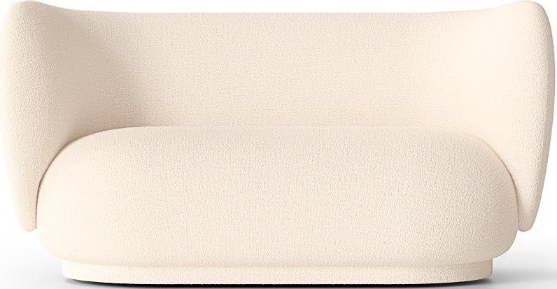 Sofa dwuosobowa Rico Wool Bouclé kremowa