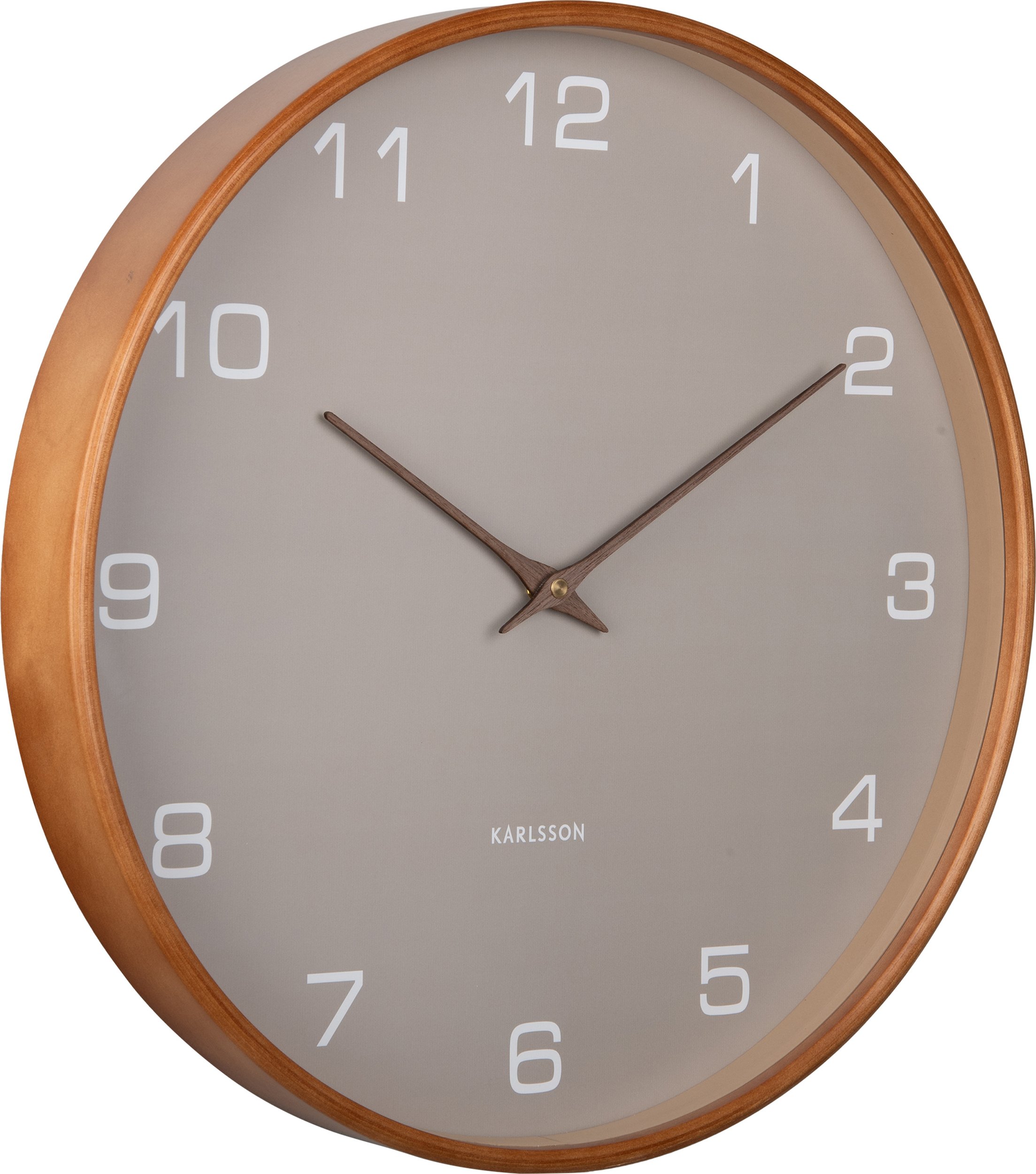 Zegar ścienny Acento jasnoszary