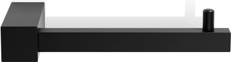 Wieszak na papier toaletowy Corner prosty czarny mat