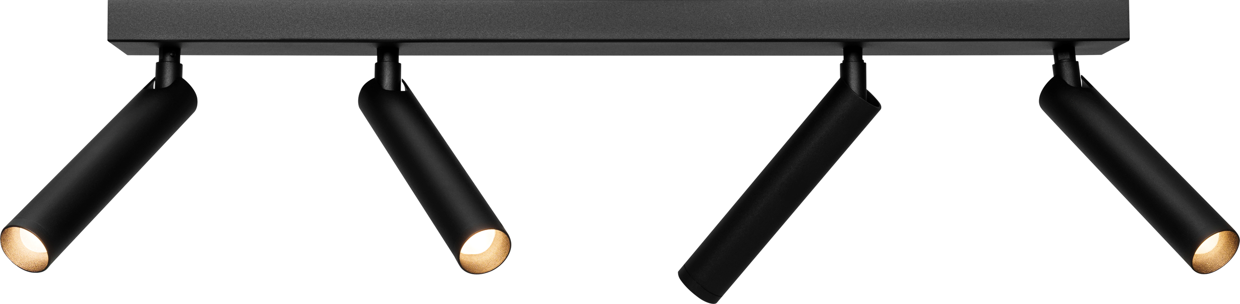 Listwa Roll czarna poczwórna z łączeniem czarnym