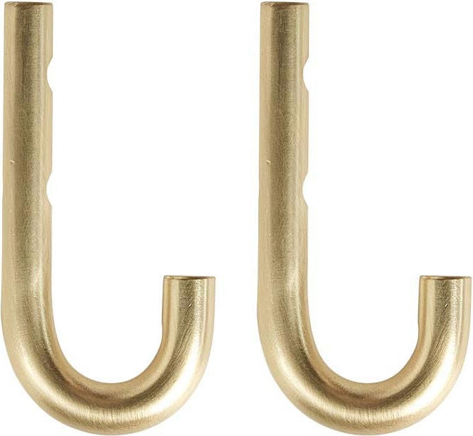 Haczyki ścienne Pieni 8 cm mosiądz 2 szt.