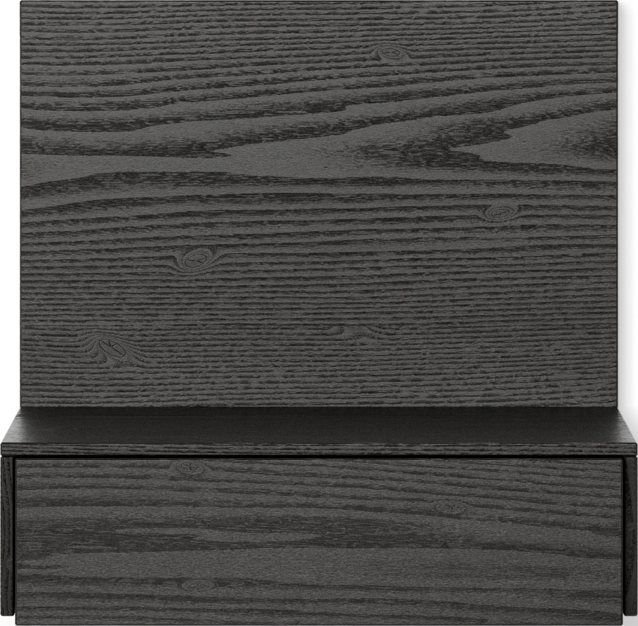 Szafka nocna wisząca Tana 42 cm czarny dąb