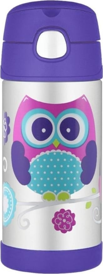Butelka termiczna ze słomką FUNtainer sowa 355 ml