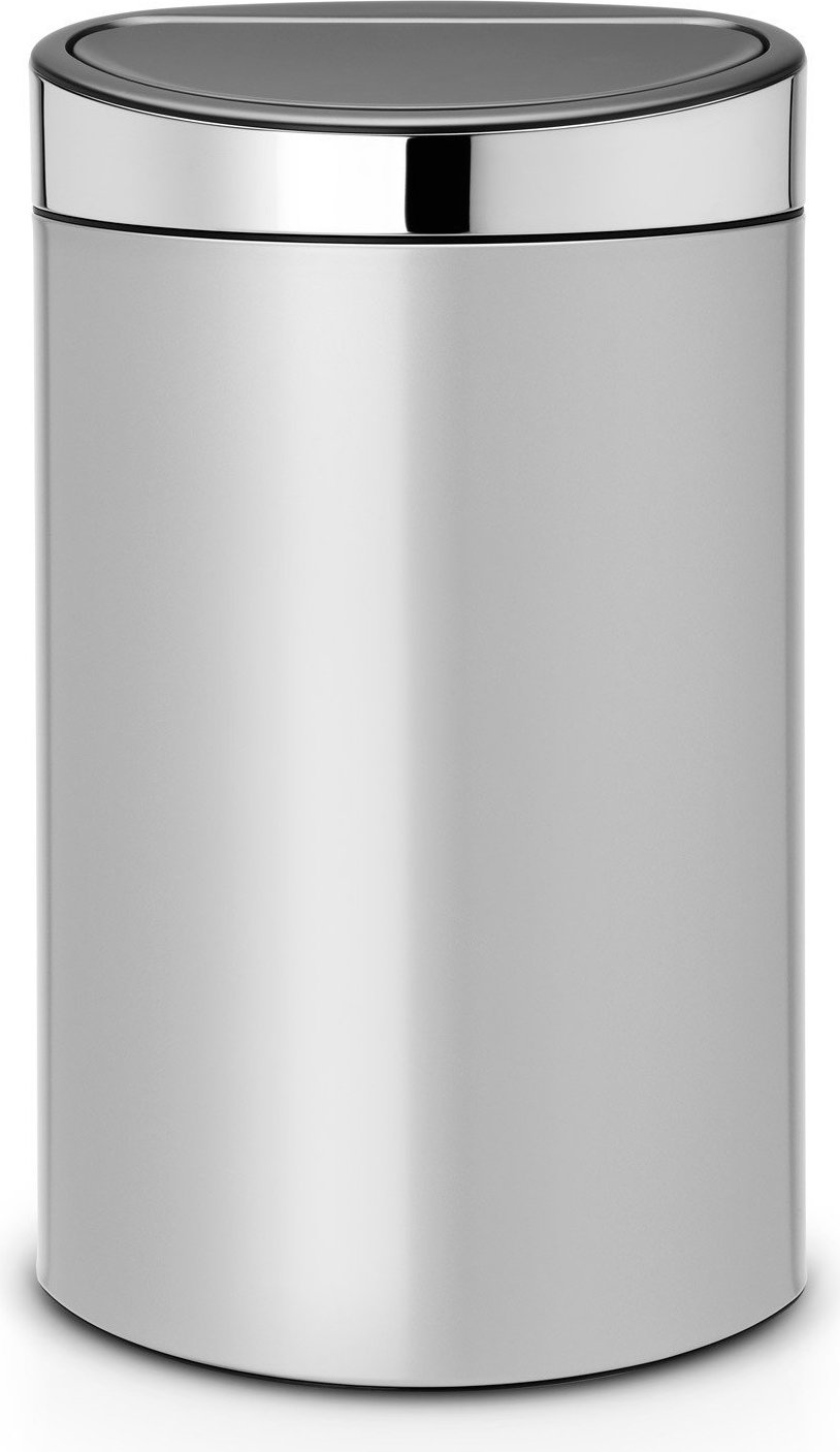 Kosz na śmieci Touch Bin New 40 l metaliczny szary