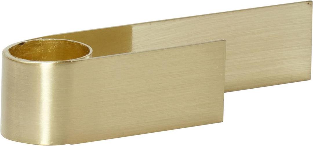 Świecznik na klasyczną świecę Hübsch 12 cm mosiądz metalowy