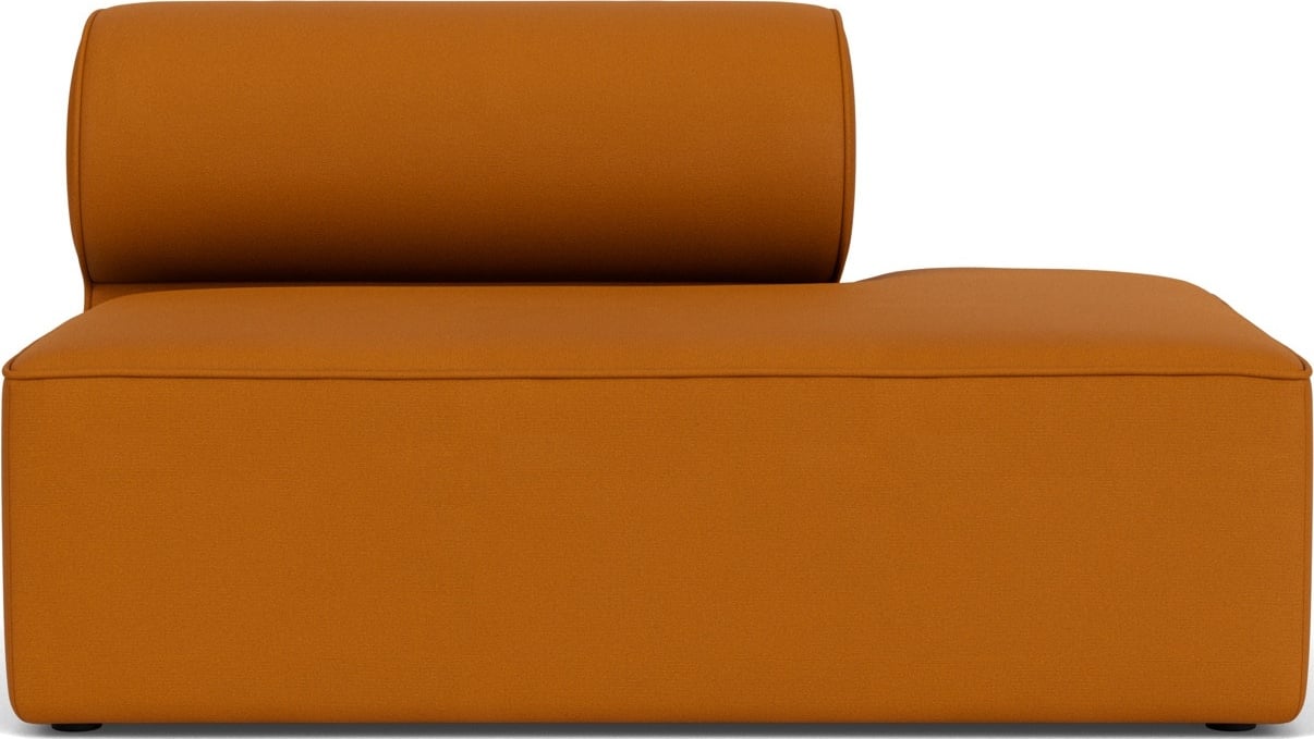 Zakończenie prawostronne sofy modułowej Eave 86 x 129 cm ciemnopomarańczowe