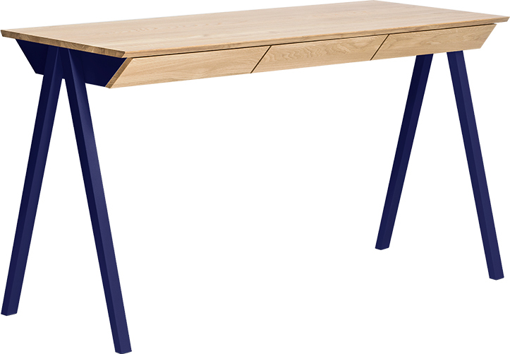 Biurko vogel duże granatowe nogi