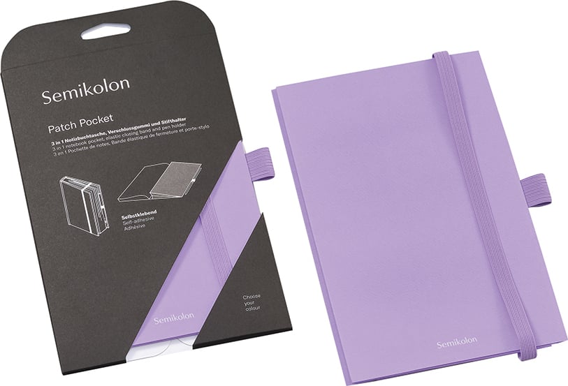 Kieszeń do notesu Semikolon A5 liliowa