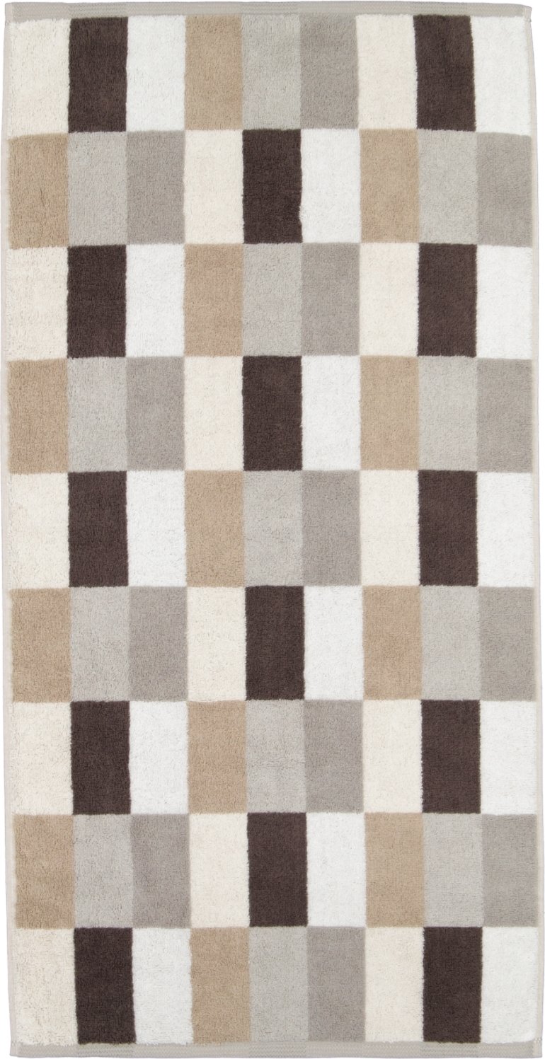 Ręcznik Coordinates Karo 80 x 150 cm brązowy