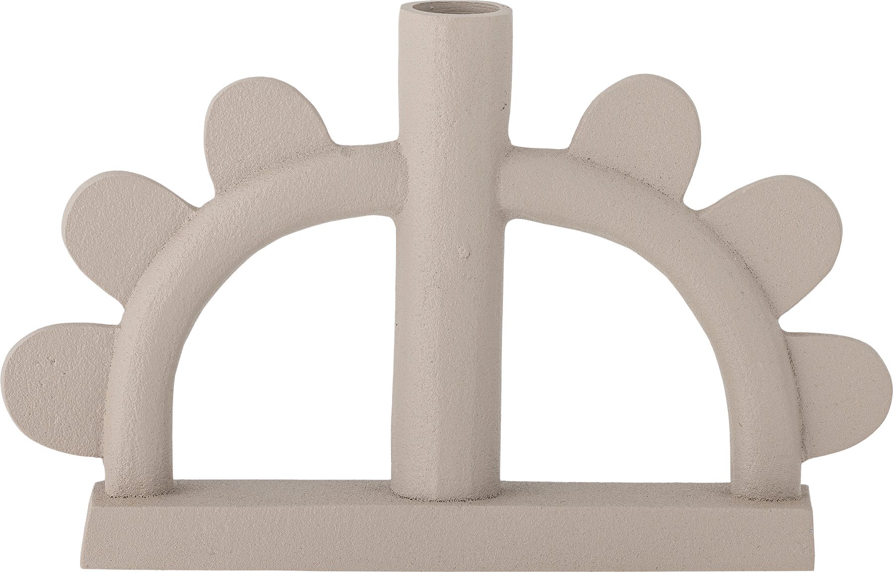 Świecznik na klasyczną świecę Kanza beżowy