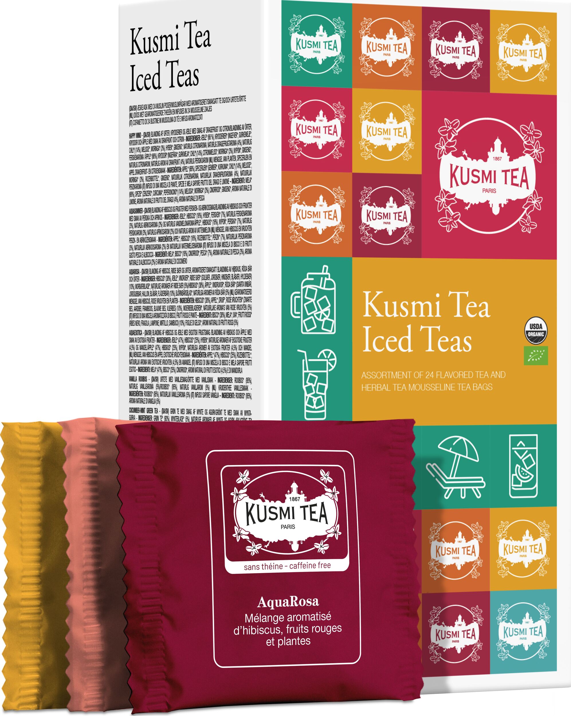 Zestaw herbat bio Kusmi Iced Teas w saszetkach 24 szt.